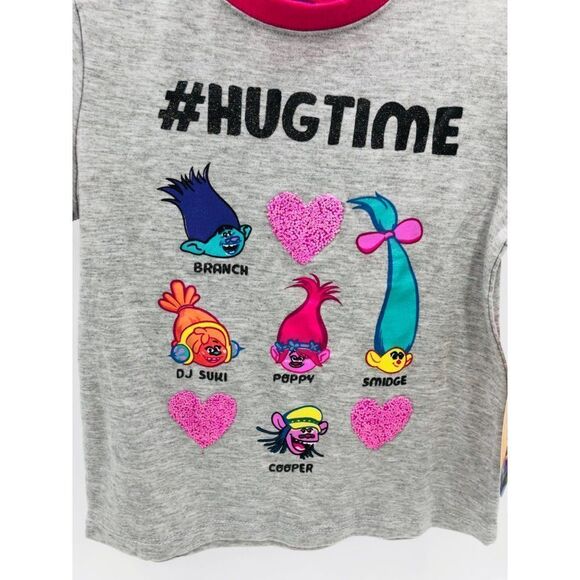 Brand New Trolls Hug‎ Time By Dream Works Girls Short Sleeve T-shirt Size 5 - Picture 3 of 7